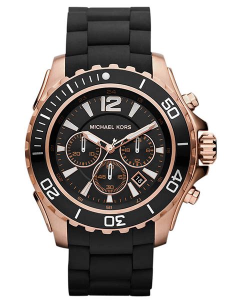 michael kors men's watch with diamonds|mk watch men black.